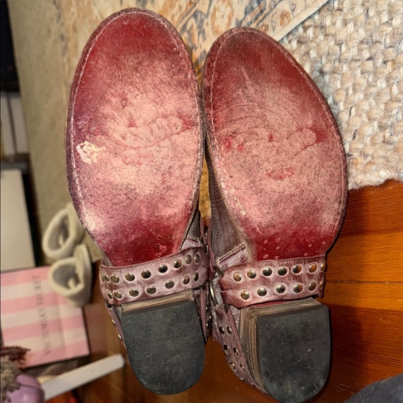 Studded Leather Ankle Boots - Picture 4 of 9